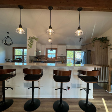 Stunning Kitchen Remodel Done with New Two-Tone Cabinets