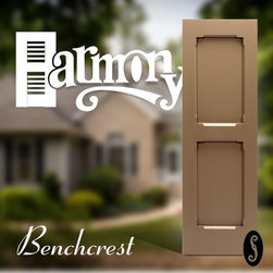 Harmony Benchcrest Shutter - Exterior Shutters