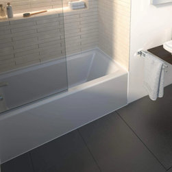 DURAVIT 60X32 TUB WITH INTEGRATED PANEL AND FLANGE - Bathtubs