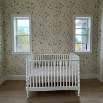 Nursery wallpaper installation Alpine