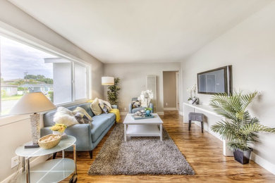 Elegant living room photo in Orange County