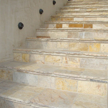 Stone Floor – Antique, Reclaimed Limestone ‘barre gray’ pavers