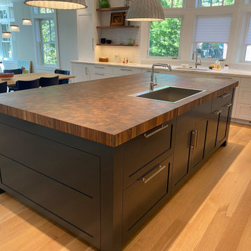Groton, MA- Contemporary- Huge Random Mix Kensington Wood Butcher Block