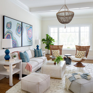 Beach Style Living Room