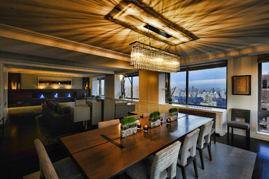 Dining room - contemporary dining room idea in New York