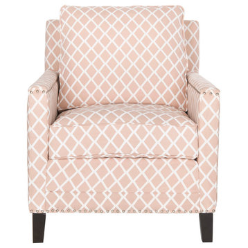 Safavieh Buckler Club Chair, Peach Pink