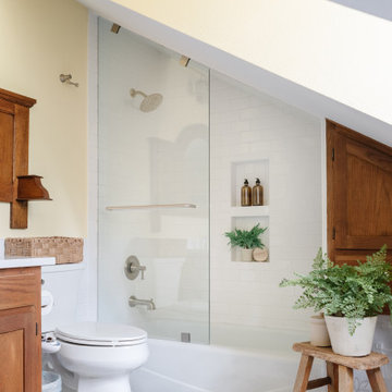 Two Traditional Bathrooms Remodels
