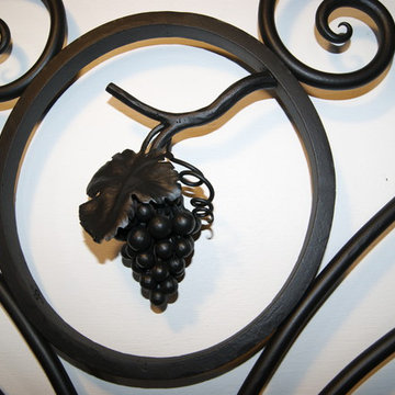 Wrought iron grape vine detail