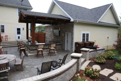 Complete Outdoor Living Space: Kitchen, Firepit, Lounge