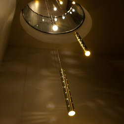 Heavy Rain. Large Light Drops. - Chandeliers