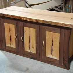 Office Cabinet in Cherry and Walnut - Filing Cabinets