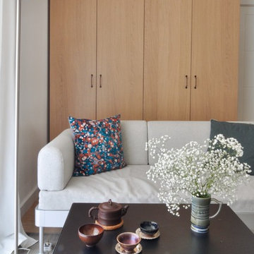 Modern flat with Japanese and Scandinavian style