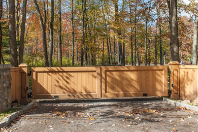 Solid Wooden Driveway Gates