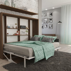 Spazio T - Full Size Wall Bed with Table - Kids Desks And Desk Sets