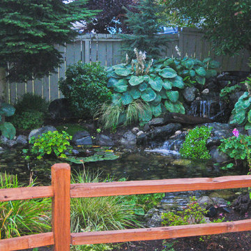 Waterfall with pond