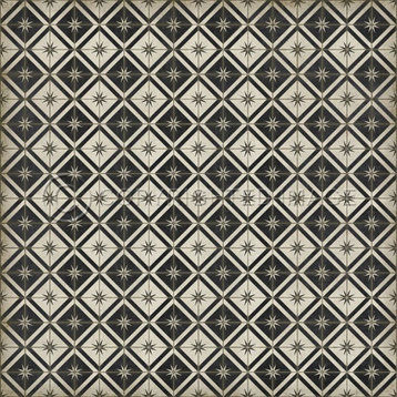 Vintage Vinyl Floorcloth Mats, Pattern 20 Astraea, 120x120