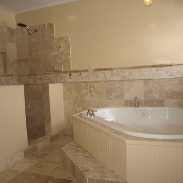 Master Bath with Double Shower and Wirlpool Tub
