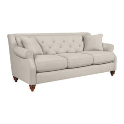 Aberdeen Premier Sofa by La-Z-Boy shown in Alabaster - Products