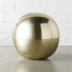 dome large gold storage | CB2 - Cable Management