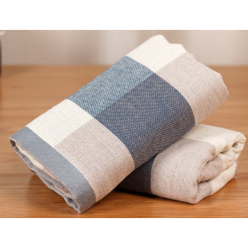 Cotton Household Face Towel Soft Washcloth Bathroom Towel,Light Blue # 4