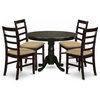 East West Furniture Hartland Wood 5-Piece Dining Set In Cappuccino HLAN5-CAP-C