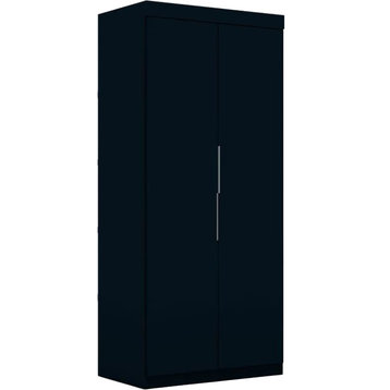 Mulberry Sectional Modern Armoire Wardrobe Closet, Blue