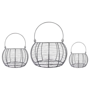 DII Vintage Basket, Set of 3