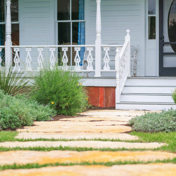 Hays County Ranch | Limestone Walkway