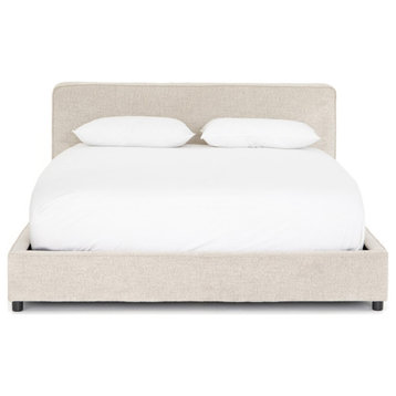 Aidan Low Profile Upholstered King Platform Bed