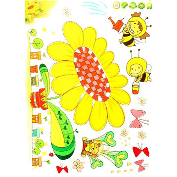 Bee's Garden - Wall Decals Stickers Appliques Home Dcor