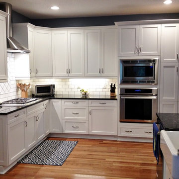 Blue and Grey Contemporary Kitchen
