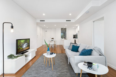 Contemporary family room in Sydney.