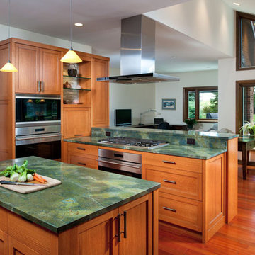 Kitchen remodel opens to nature in Sewickley Heights