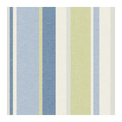 Raya Blue Linen Stripe Wallpaper Bolt