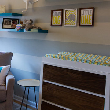 Sleek modern changing table