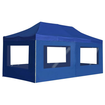 vidaXL Professional Folding Party Tent with Walls Aluminium 236.2x118.1...