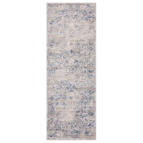 United Weavers Austin Clark Blue Runner Rug 2'7"x7'4"