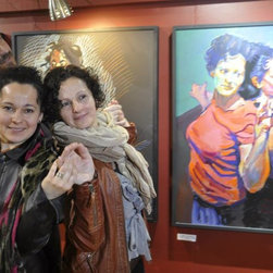 when a human meets their portrait - Paintings