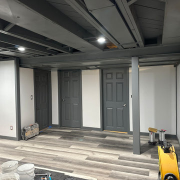 Basement - Flooring, Paint, and Doors Completed!