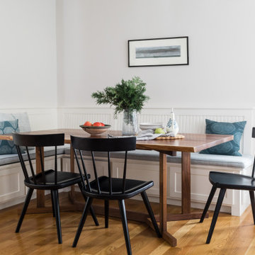 Breakfast Area with Built In Bench | Wellesley Home