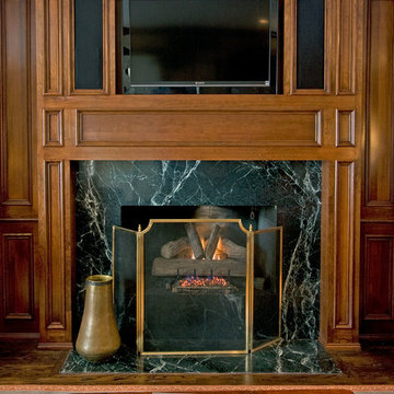 Custom Built-in Hardwood Entertainment Centers