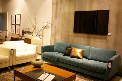 Trendy home design photo in New York