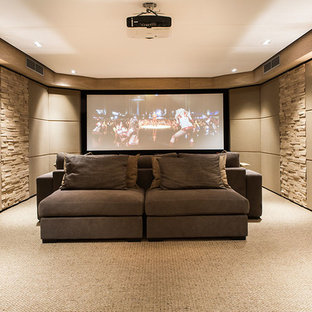 Photo of a classic home cinema in Amsterdam.