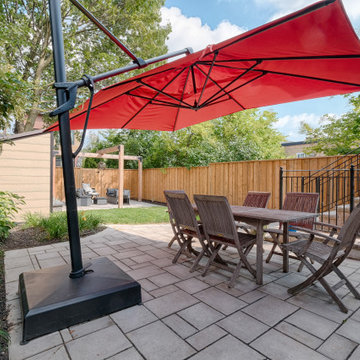 Eglinton Park - Backyard Interlock Patio for Dining