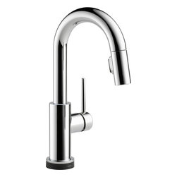 Delta Trinsic&reg; Single Handle Pull-Down Bar/Prep Faucet Featuring Touch2O&reg; Techno - Bar Faucets