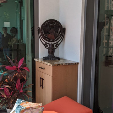 Custom Weatherproof Outdoor Cabinets made with Sustainable Wood Alternative