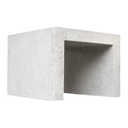 Zachary A. Design Lightweight Fiberglass Outdoor Furniture - Outdoor Side Tables