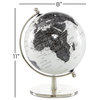 Traditional White Aluminum Metal Globe 28569