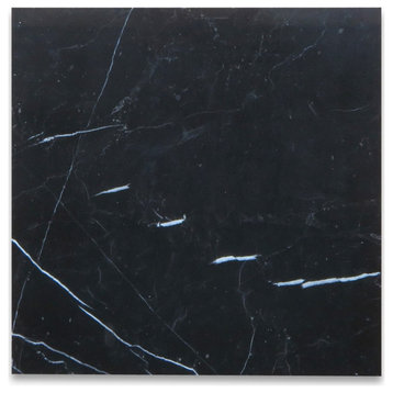 Nero Marquina Black Marble 12x12 Tile Polished, 100 sq.ft.