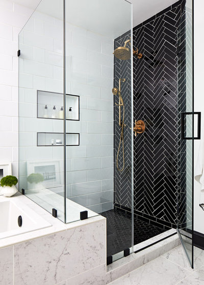 Современная классика Ванная комната by GreyHunt Interiors